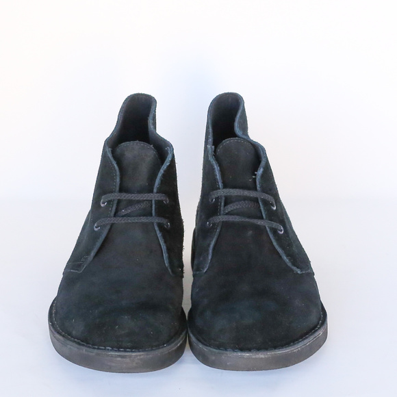 clarks men's bushacre 2 chukka boot black